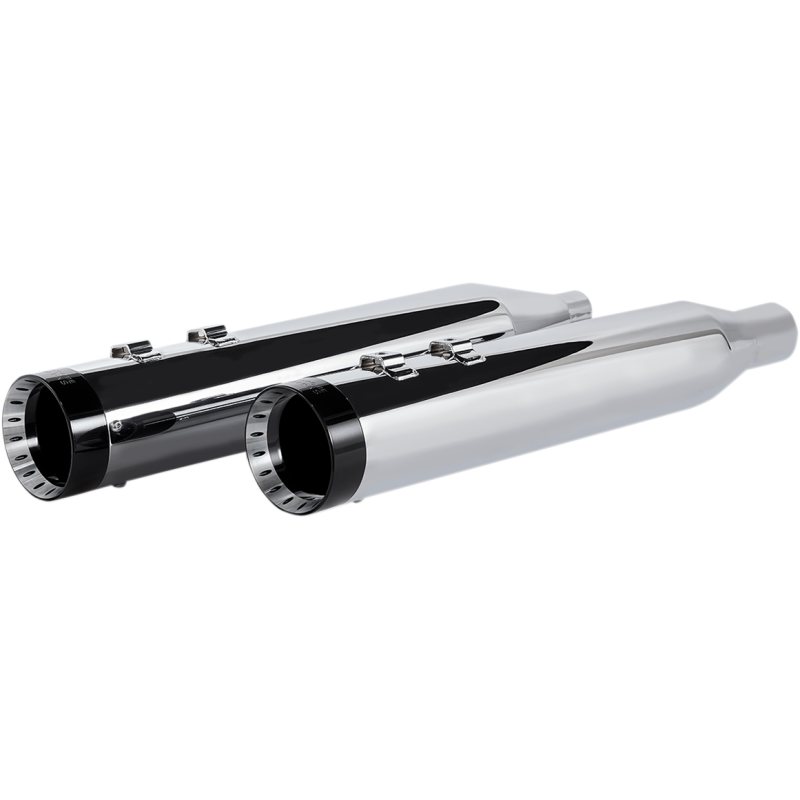4.5" MUFFLERS FOR TOURING - CHROME WITH TRACER