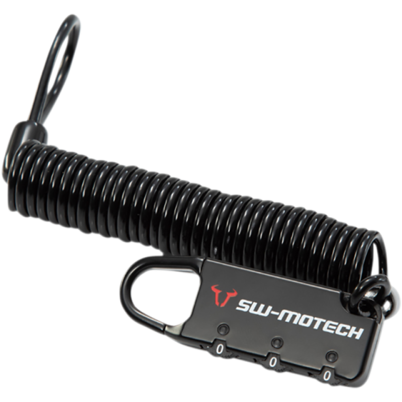 CABLE LOCK MOTORCYCLE LUG BK COMBINATION LOCK 180 CM