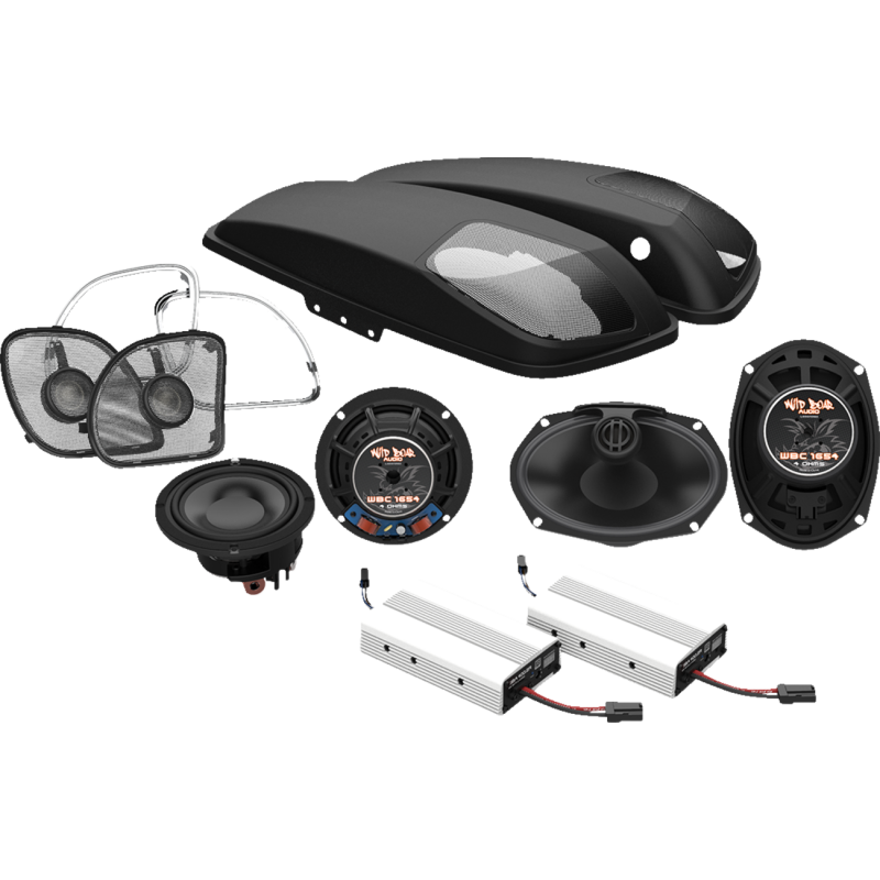 WBA FRONT SPKRS/LIDS W 6X9"/DUAL AMP 800 WATT KIT 15-23 FLTR