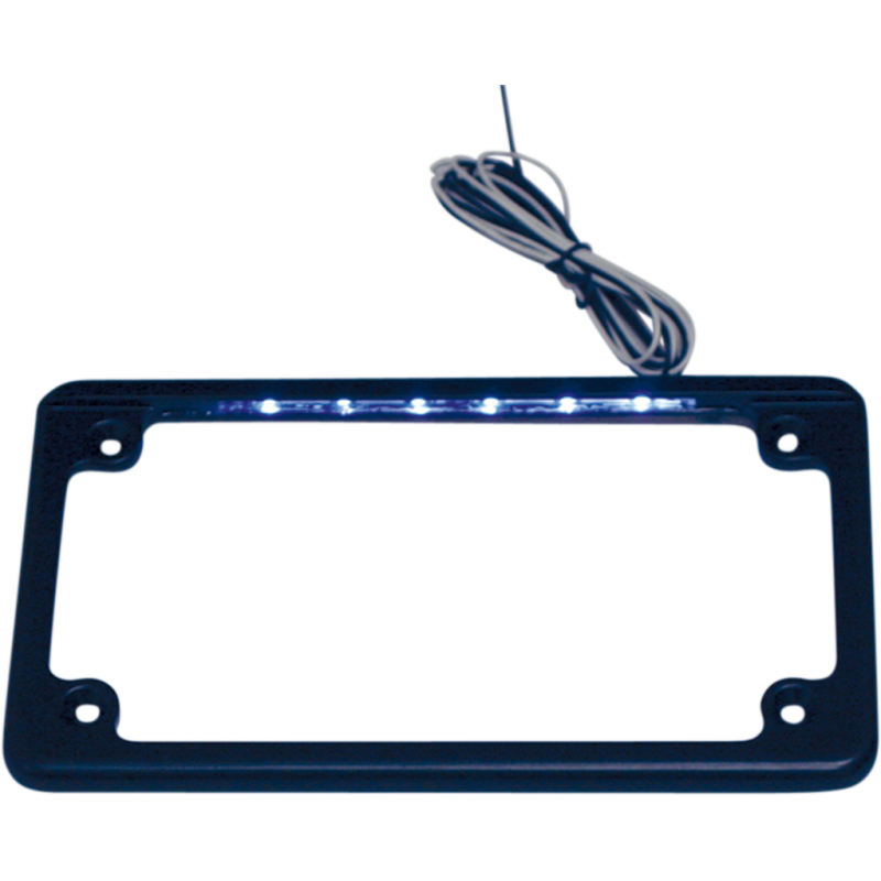 LED LICENSE PLT FRAME BLK