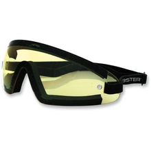 Wrap Around Black Frame, Yellow Lens