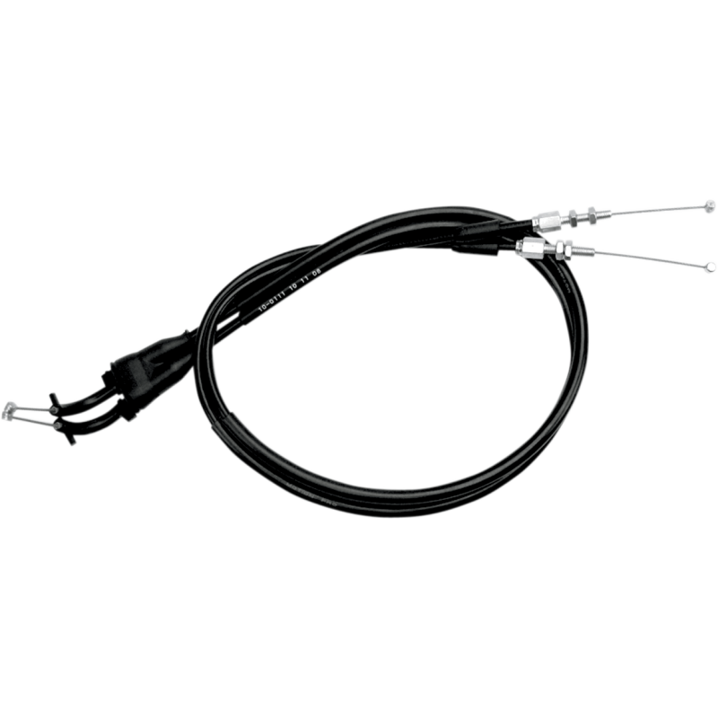 THROTTLE CABLE PUSH-PULL BLACK VINYL SET