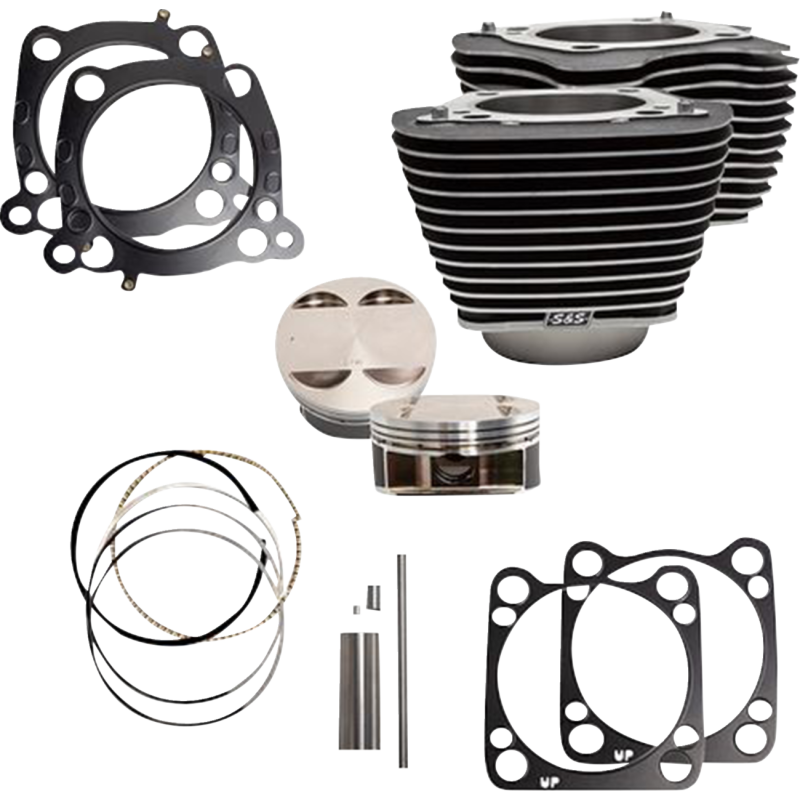 CYLINDER KIT 4.25"BORE 4.375"STROKE WBLACK W/HIGHL