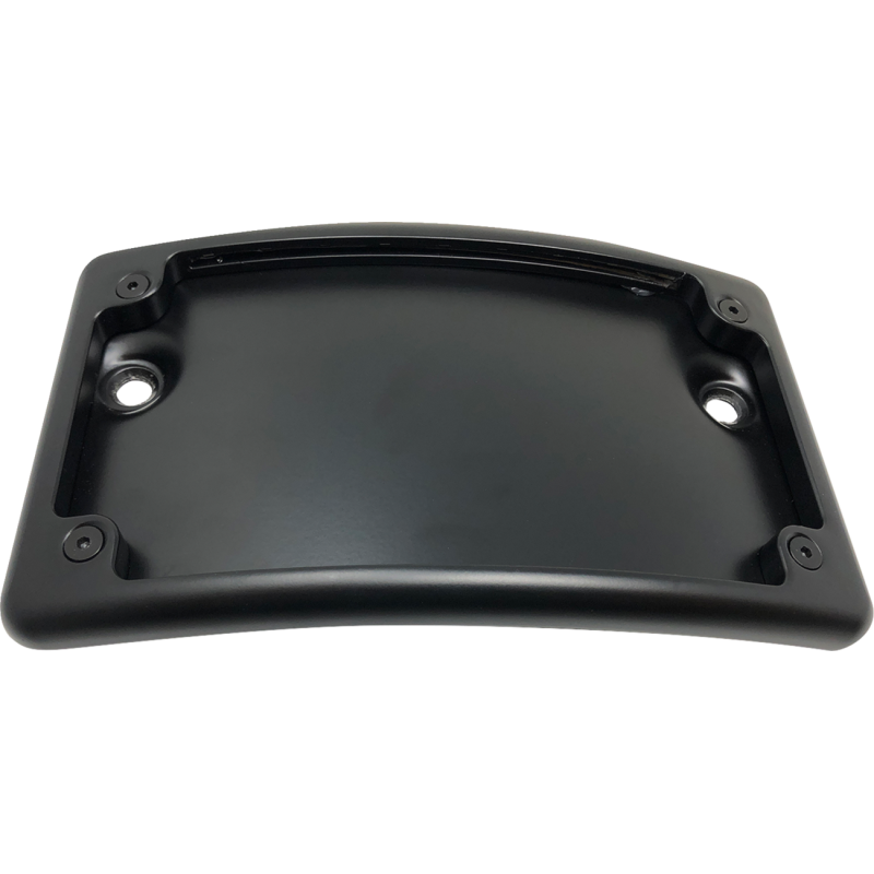 CURVED UNIVERSAL LICENSE PLATE KIT BLACK