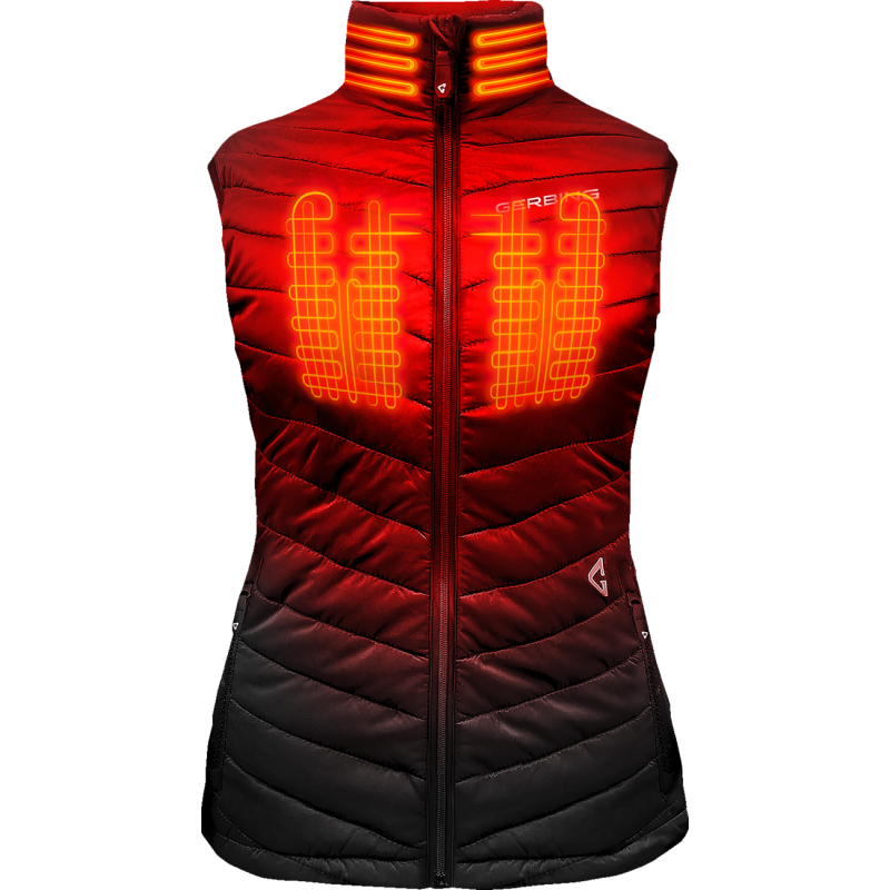 VEST WMN HEAT 7V KHIONE 2 PUFFER S
