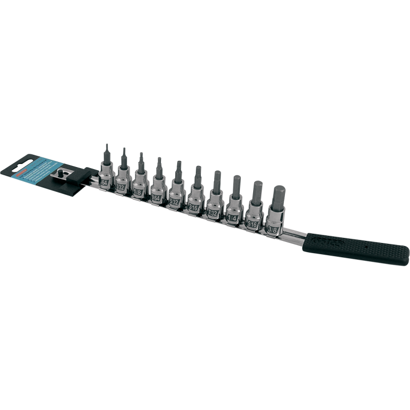 CRUZTOOLS 10 PIECE HEX BIT SET INCH
