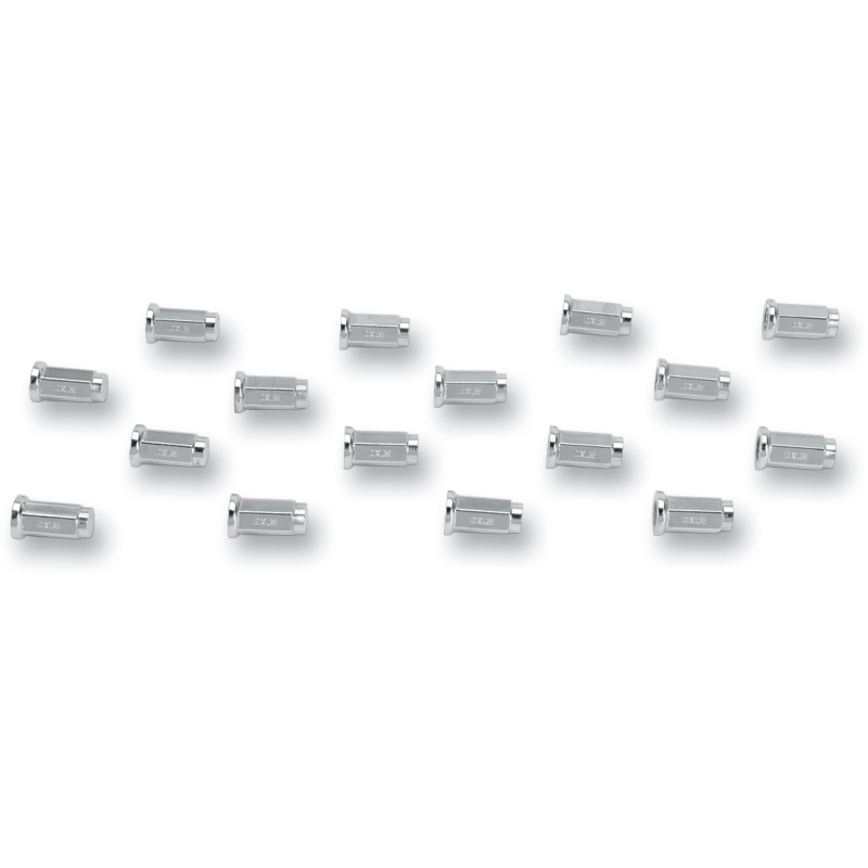 10mm CHROME LUG NUT FLAT BASE (16)