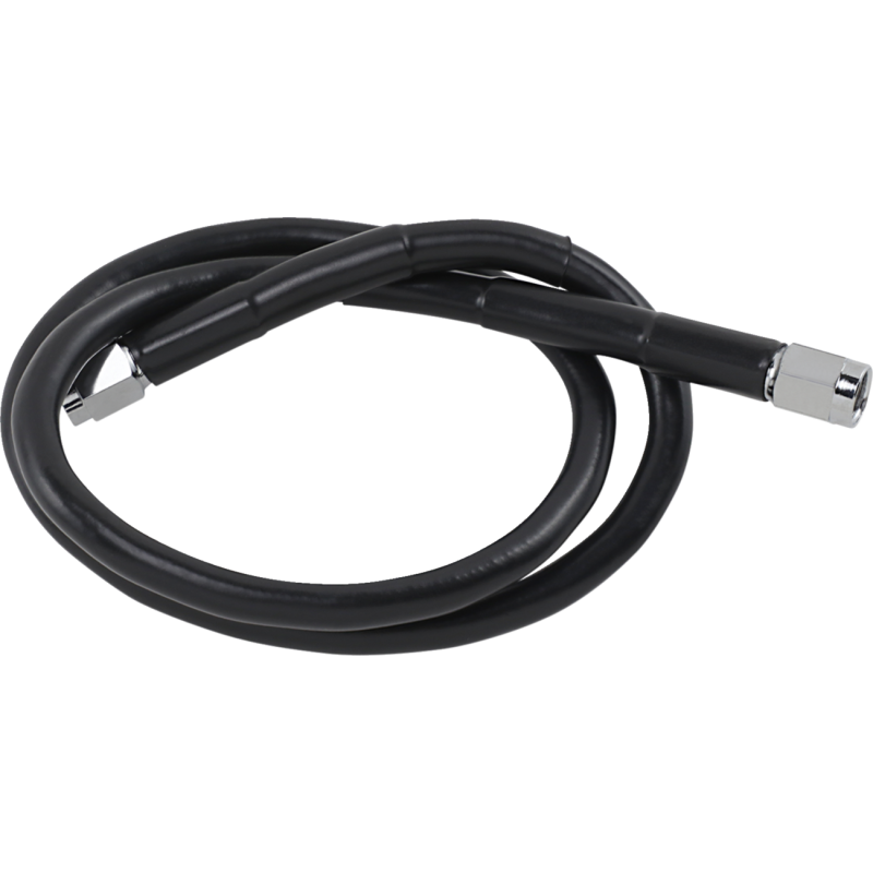 BLACK S/S BRAKE LINE 28"