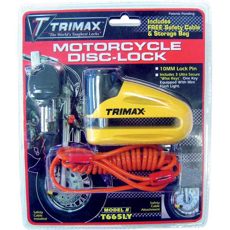 DISC LOCK YELLOW