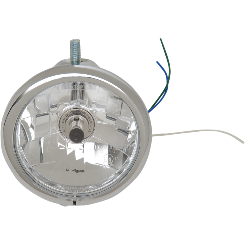 HEADLIGHT 5.75"CHR TOP MT