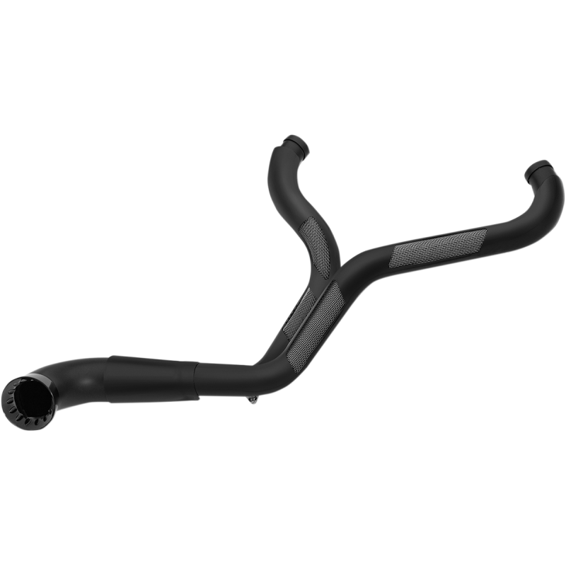 EXHAUST NB 2:1 97-16 FLHT BLK/BLK