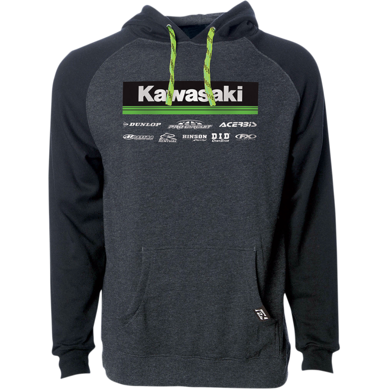 HOODY KAW RACE21 CH/BK XL