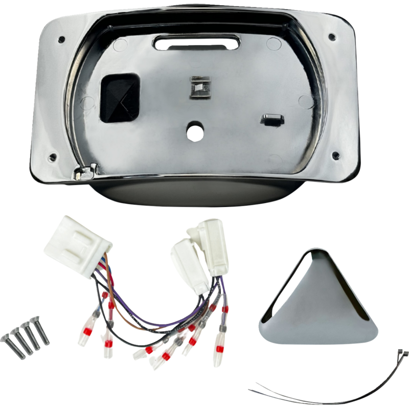 LICENSE PLATE MOUNT TAILLIGHT ELMINATOR CHROME