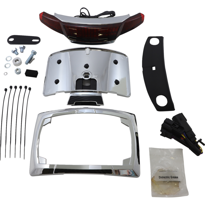 Taillight/License Plate Mount - Chrome
