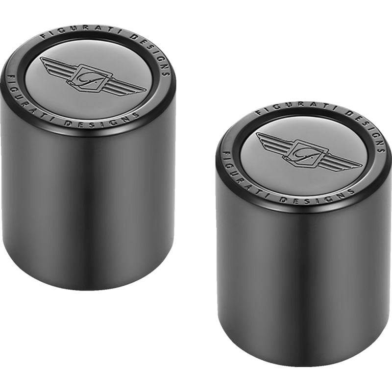 ND MAG DOCKING COVERS BLACK WITH FD LOGO 25.2X32mm