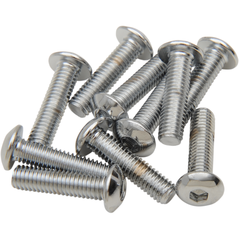 10-32*3/4 BUTTON HD SCREW(10)CY-CHROME