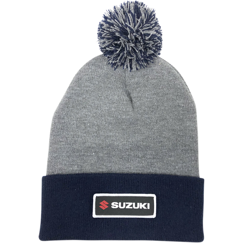 BEANIE W/POM SUZ NVY