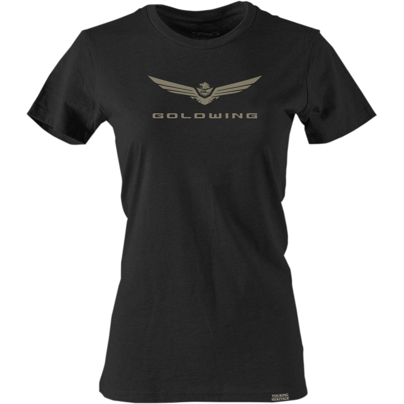 TEE WM GOLDWING2 BLK LG