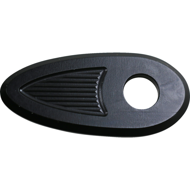 FENDER STRUTS REAR INDICATOR ADAPTOR / COVER PLATE BLACK