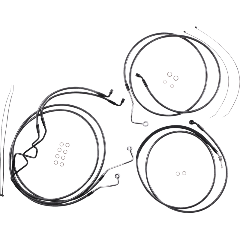 KARBONFIBR  Handlebar Installation Kit - 6" -17-20 FLHR