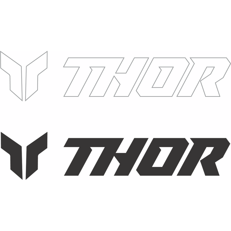 DECAL THOR 6PK 3IN BK WH