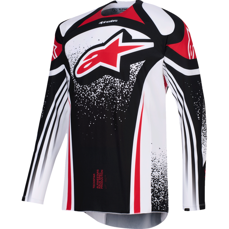 JERSEY TECHSTAR NOMUR BLK/WH/RED L