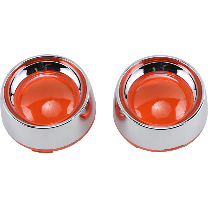 BEZELS W/AMBER F/DEUCE STYLE T/SIGN (PR) PN 2108