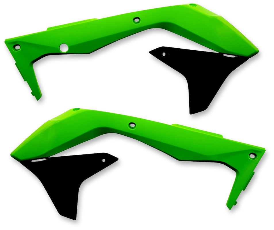Radiator Shroud- KX450F 16 green/black