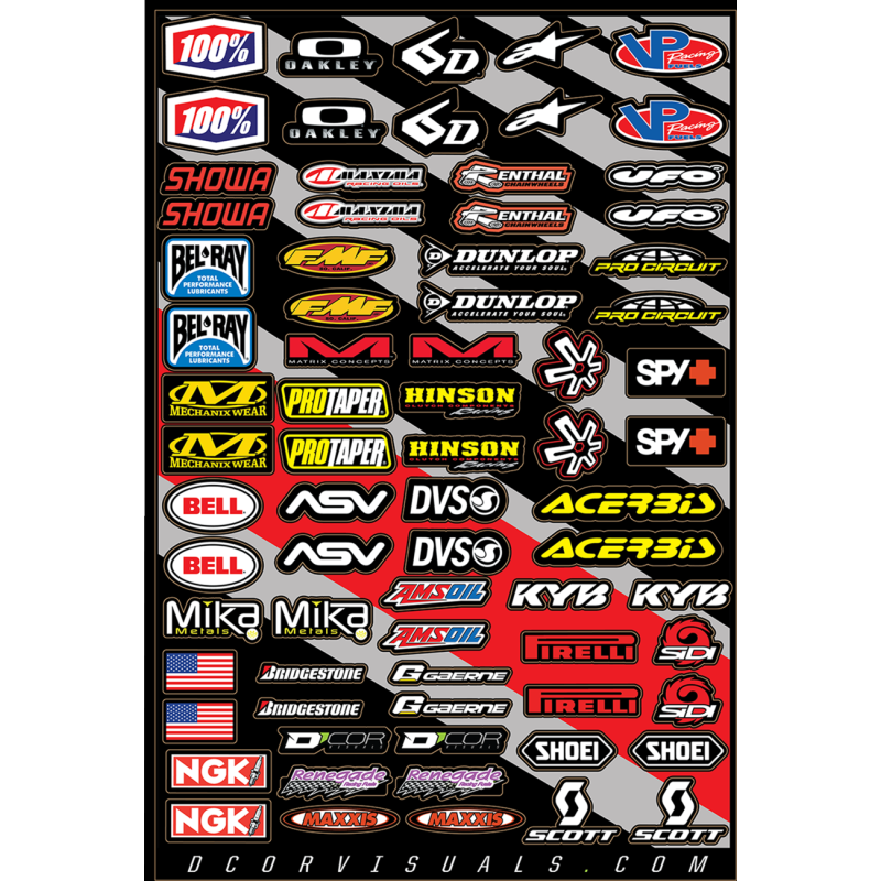 DECAL SHEET MISC LOGO 2