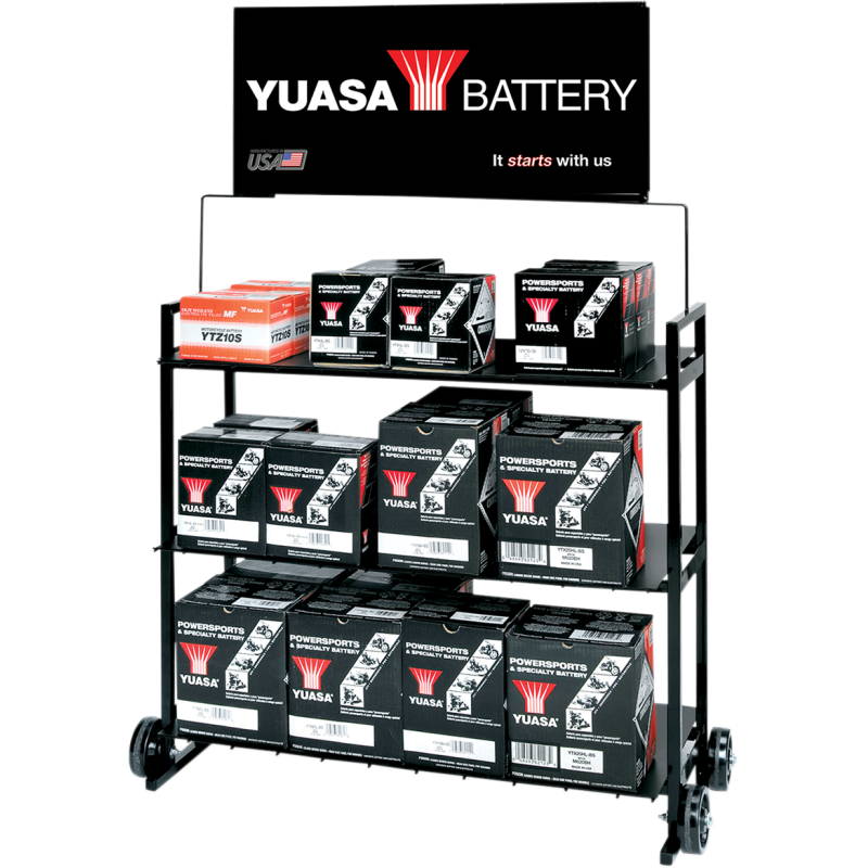 DISPLAY,YUASA BATTERY RACK