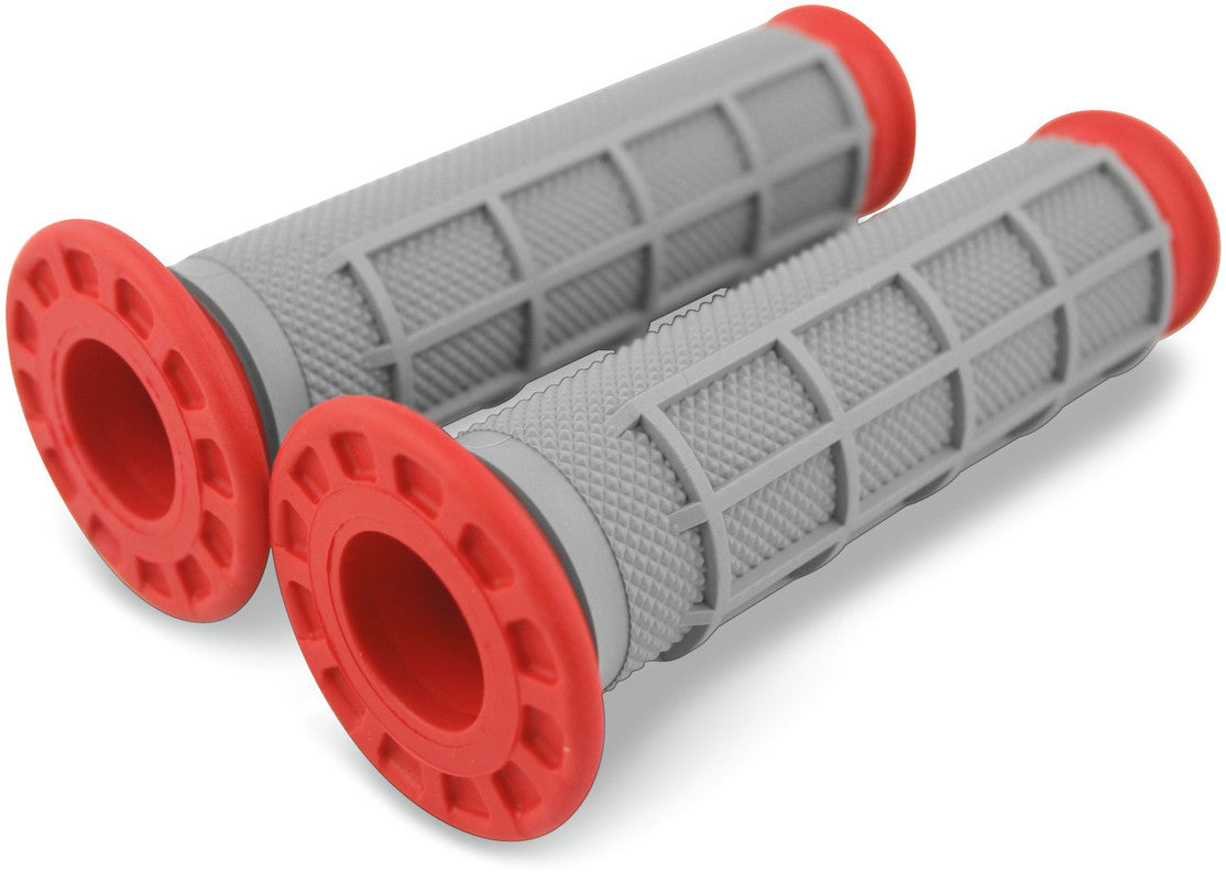 ATV DUAL COMP 1/2 WAFFLE GRIP RED RENTHAL