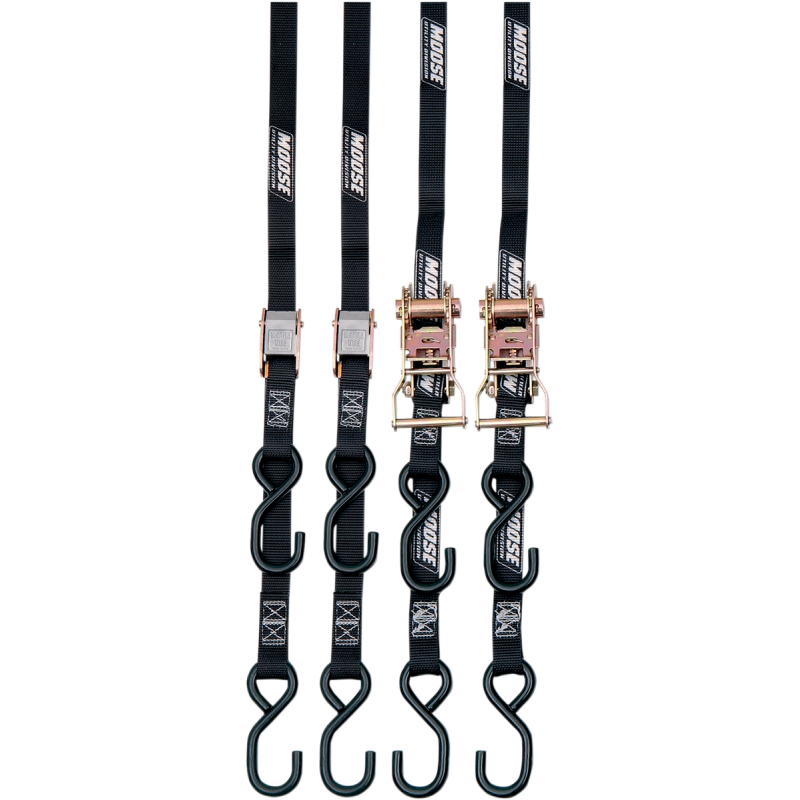 MOOSE TIE-DOWN QUAD PACK BLACK