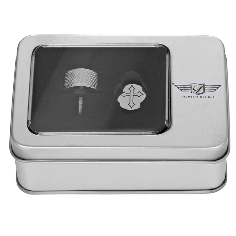 SEAT SCREW SILVER WITH 3M CROSS INSERT