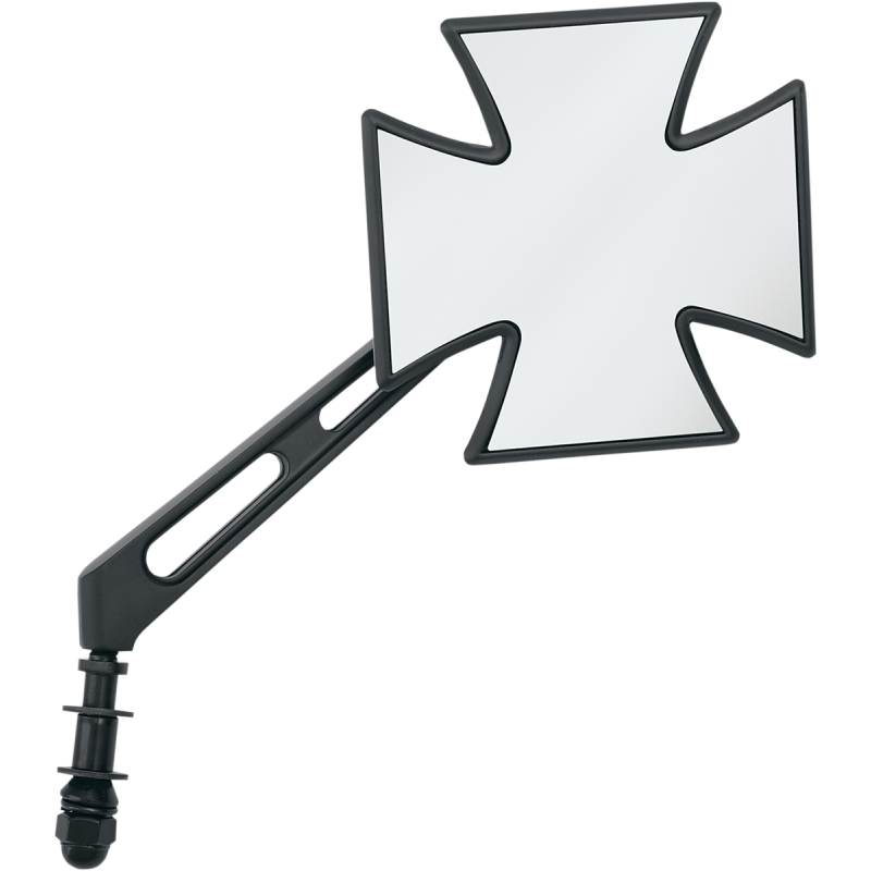 BLK MALTESE MIRROR W/AIR GLIDE STEM EA