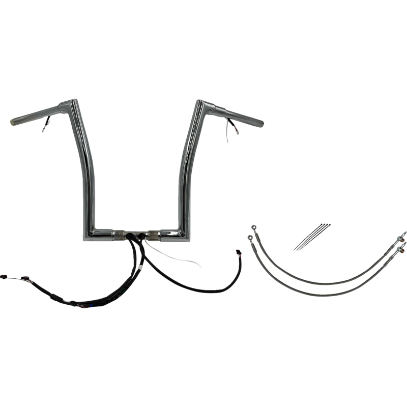 Handlebar Kit - Flat Top - 16" - Chrome