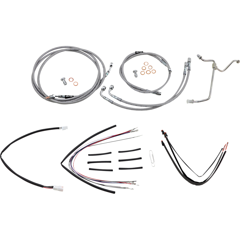 Handlebar Cable/Brake Line Kit - Complete - 18" Ape Hanger H