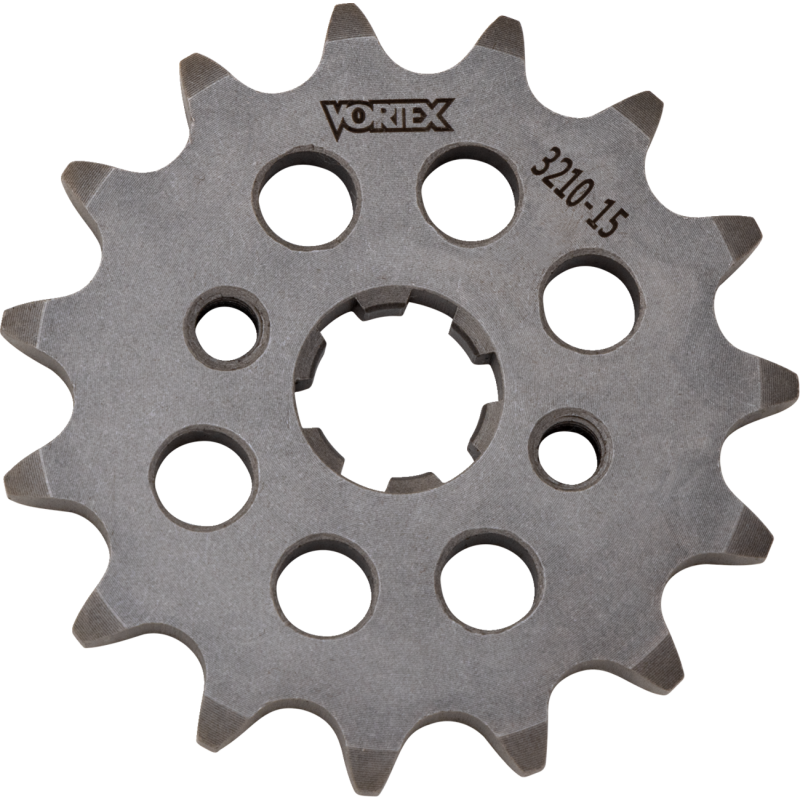 SPROCKET VORTEX STEEL FRONT 420-15 TOOTH SLVR