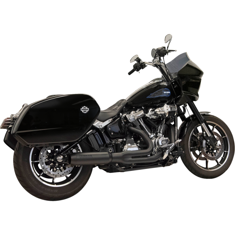 2-1 BLK  "Super Bike" Muffler 22-25 Lowrider ST&M8 Heritage