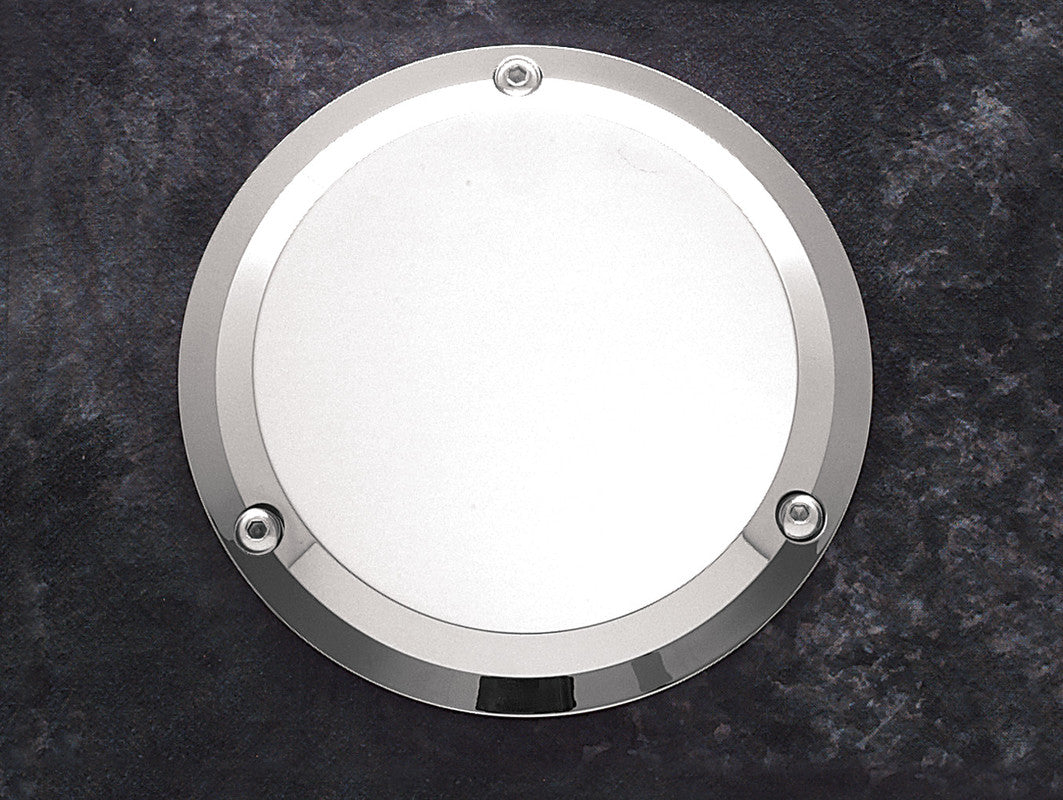 3 HOLE DERBY COVER SMOOTH CHROME