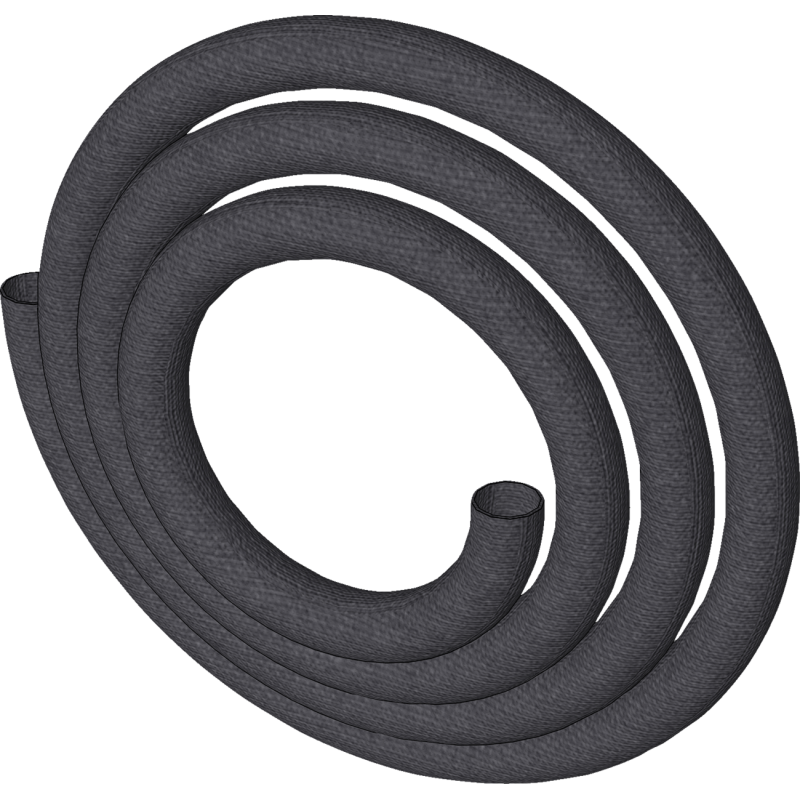 SYNTHETIC WINCH ROPE SHEATH - BLACK - UTV