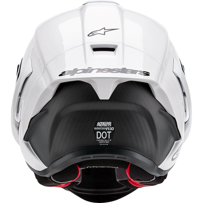 S-R10 SOLID HELMET WHT GLS/BLK MT