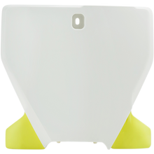 PLATE FRT# HUS WT/YL