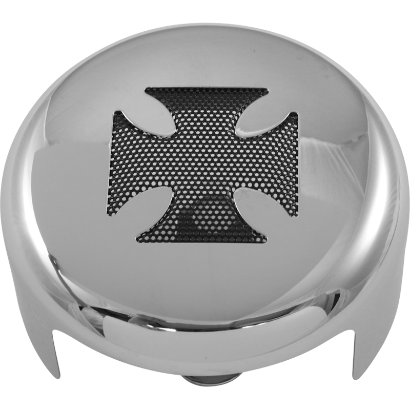 91-19 MODELS CHR/BLK CROSS HORN COVER