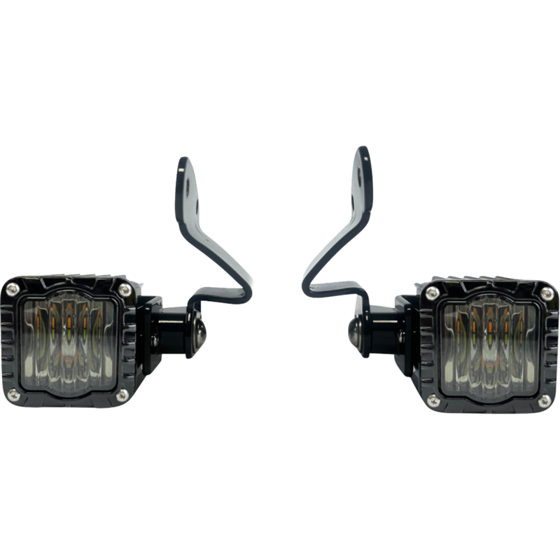 Front Turn Signals - Shark Demon - LED - Amber/White - Smoke