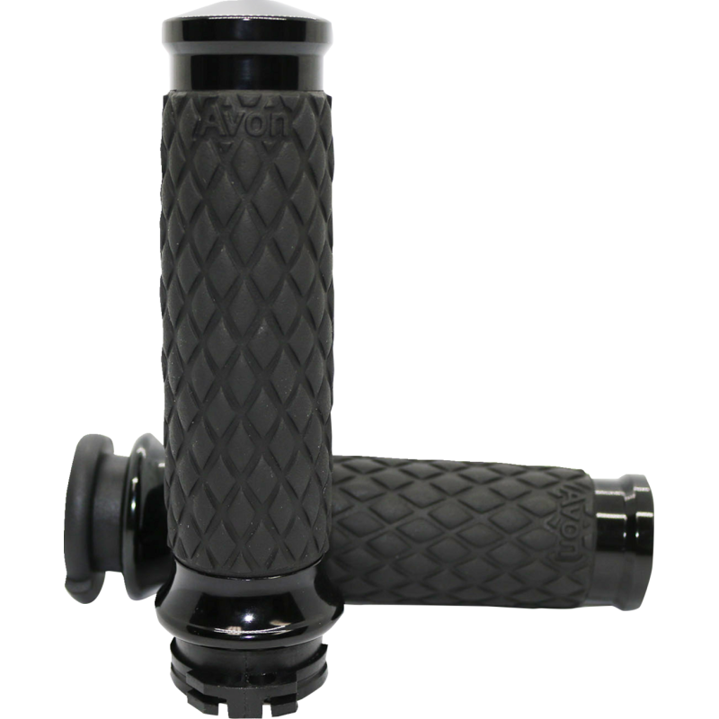 Diamond Contour Grips - Black - TBW