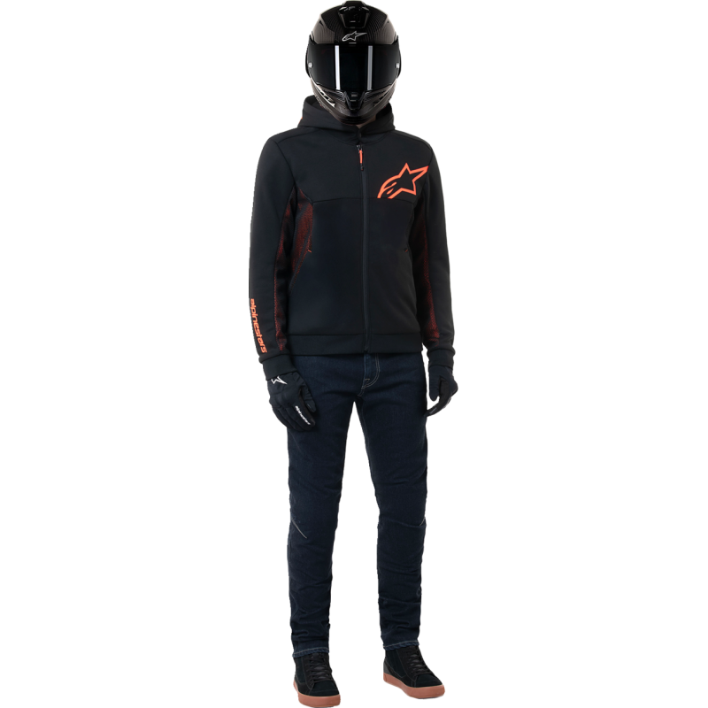 JACKET/HOODIE CHROME AIR BLK/RED S