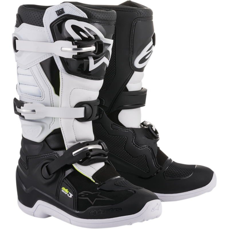 BOOT 4W TECH 3 BK/WT 8
