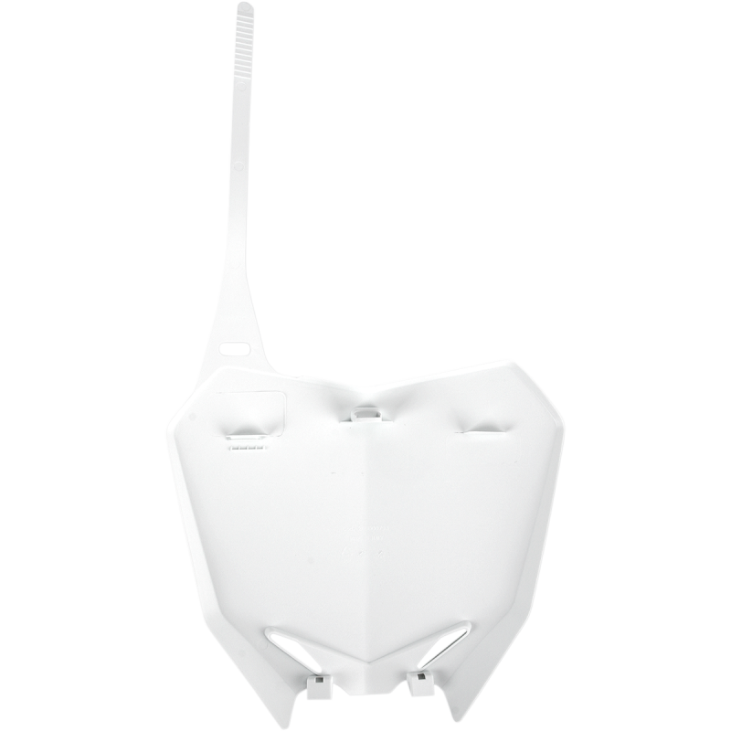 FRONT # PLATE- RMZ450:08-10 WHITE