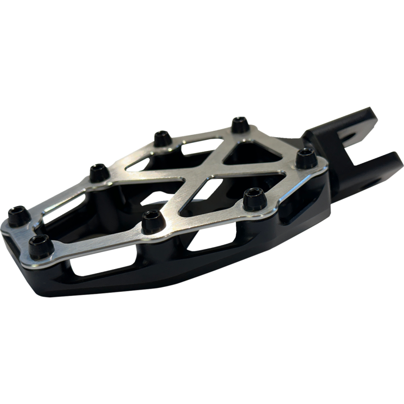 NXL FOOTPEGS W/STAINLESS TOP BLACK