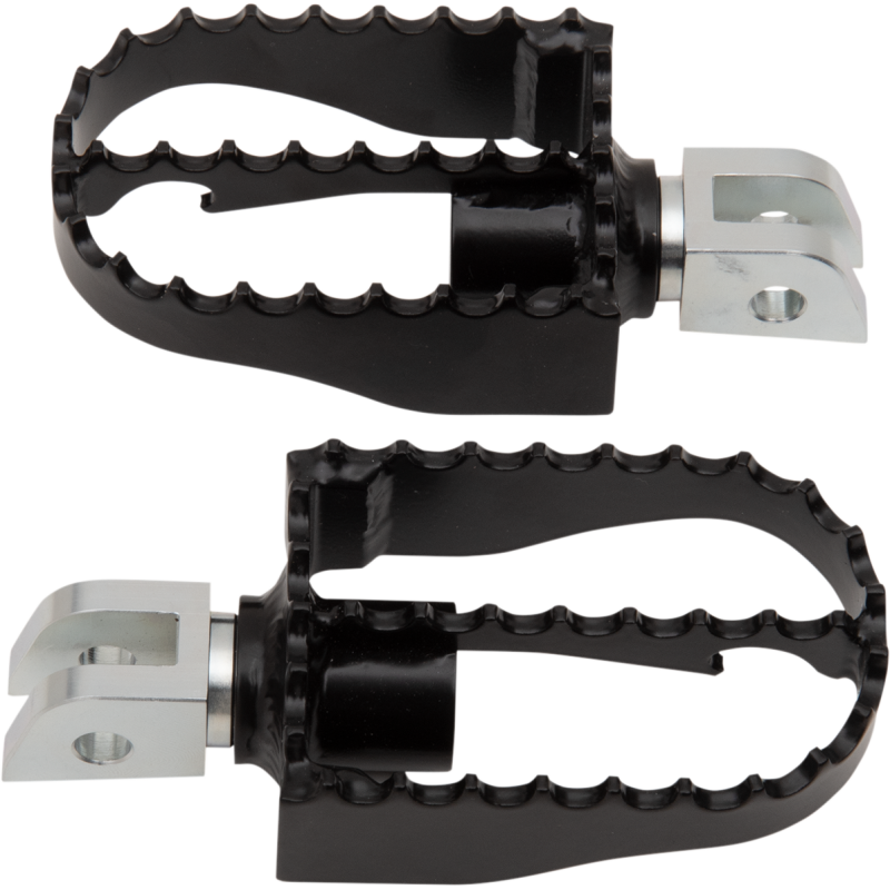 MX Footpegs - Driver - Black/Chrome